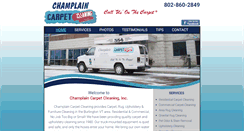 Desktop Screenshot of champlaincarpetcleaning.com