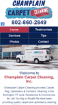 Mobile Screenshot of champlaincarpetcleaning.com